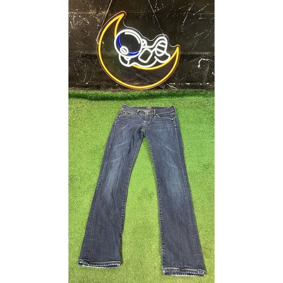 Citizens Of Humanity‎ Ava Low Rise Jeans Straight Leg Size 25 Stretch Blue - Picture 1 of 10